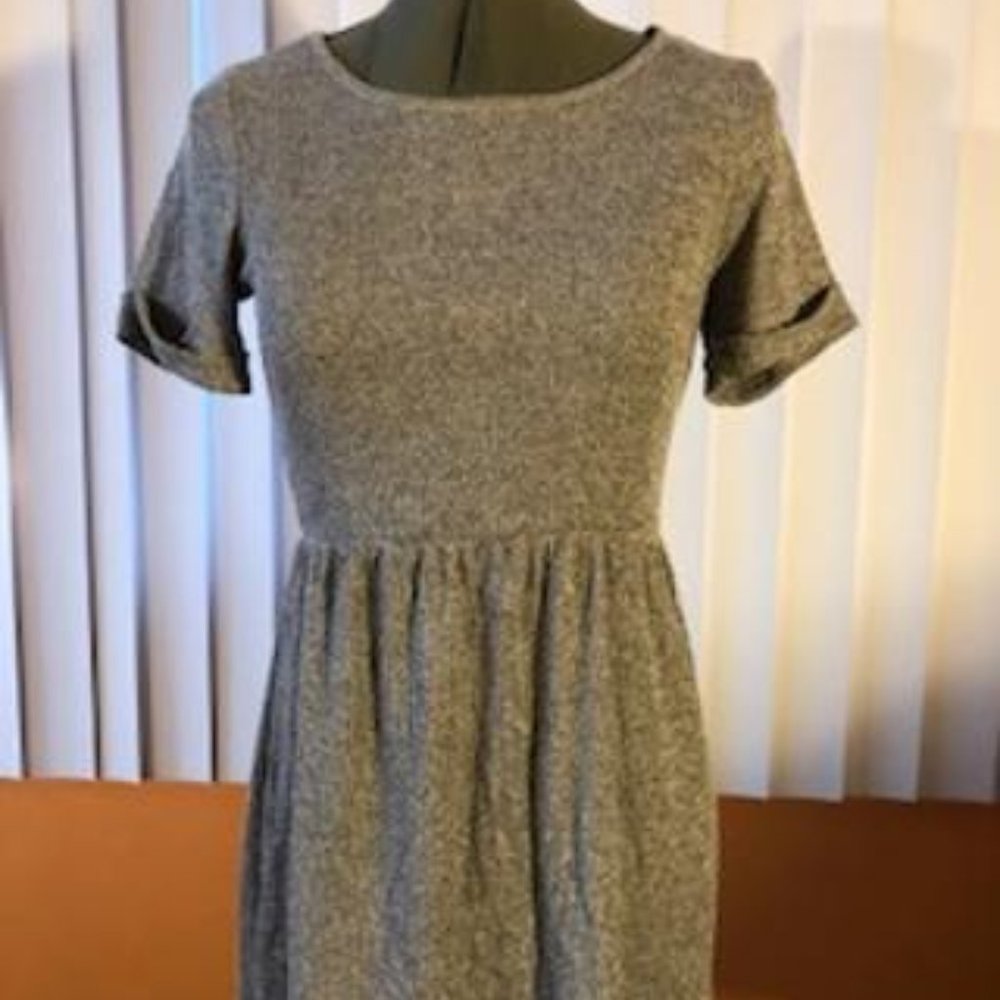 Gray knit Sweater Dress